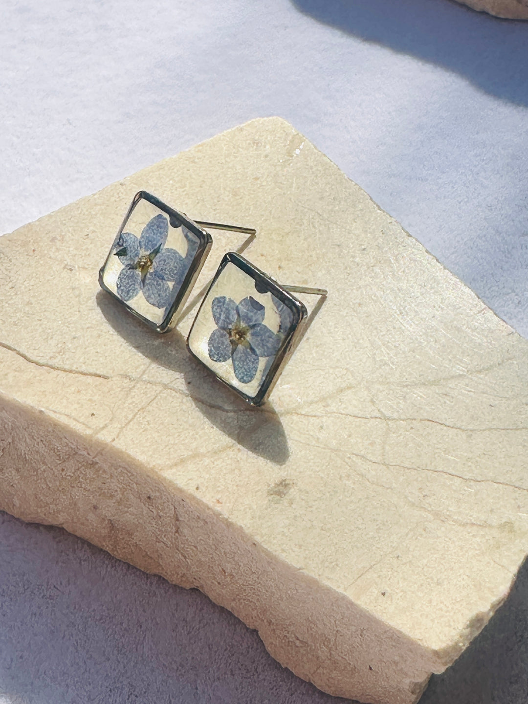 Teeny Weeny Silver, Square | Forget Me Not