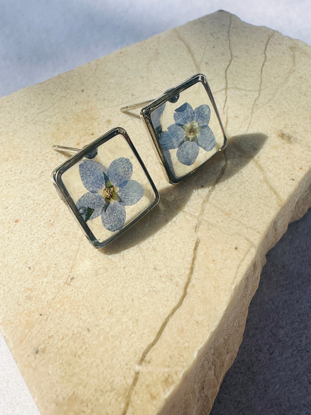 Teeny Weeny Silver, Square | Forget Me Not