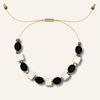 Siyah Oniks-Sedef Taşı Bileklik