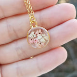 Necklace | Depth of Pink Circle