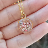 Necklace | Depth of Pink Circle