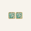 Earring | Teeny Weeny Square Blue 