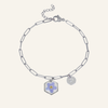 Golden Garden Rhodium - Forget Me Not Bracelet