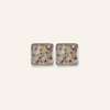 Earring | Teeny Weeny Square Blue 