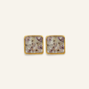 Earring | Teeny Weeny Square Blue 