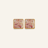Earring | Teeny Weeny Square Blue 