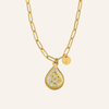 Necklace | Golden Garden Azure Circle 