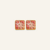 Earring | Teeny Weeny Square Blue 