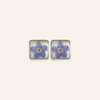 Earring | Teeny Weeny Square Blue 