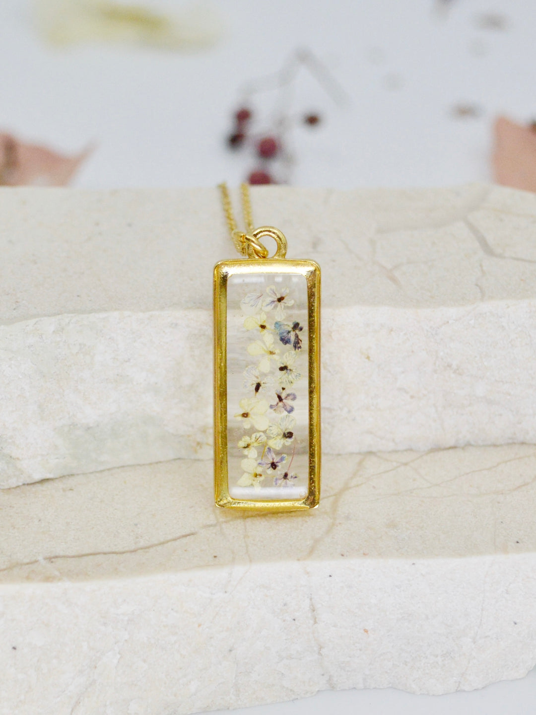 Necklace | Depth of Pink Rectangle