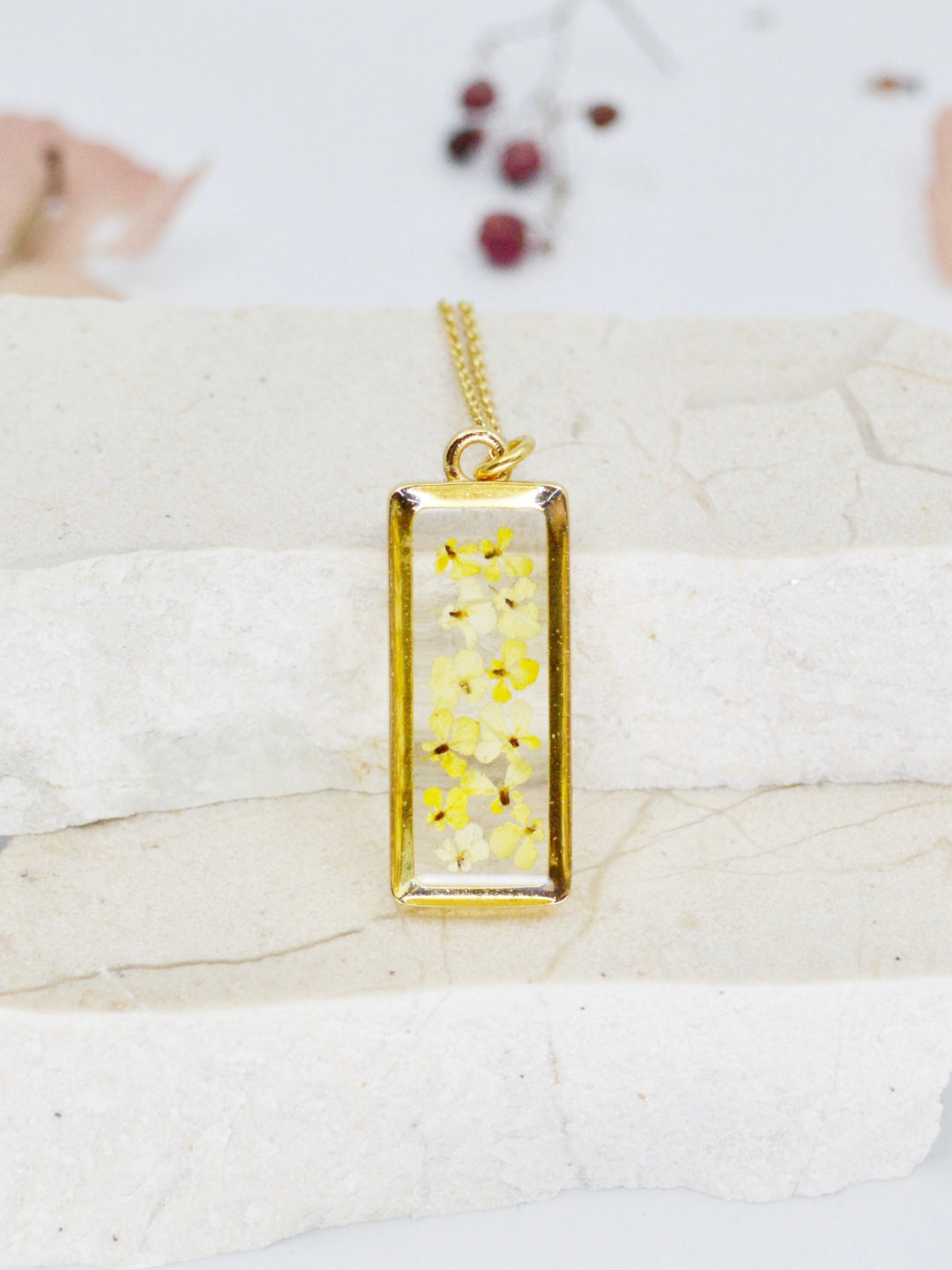 Necklace | Depth of Pink Rectangle