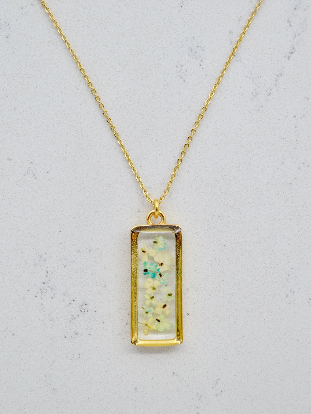 Necklace | Depth of Pink Rectangle