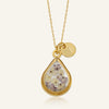 Muted Violet Teardrop Necklace