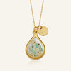 Happy Blue Sky Teardrop Necklace
