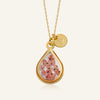 Depth of Pink Teardrop Necklace