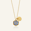 Necklace | Teeny Weeny Hexagon Blue