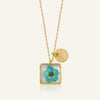 Necklace | Teeny Weeny Hexagon Blue