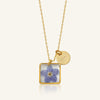 Necklace | Teeny Weeny Hexagon Blue