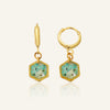 Earring | Teeny Weeny Hexagon Drop Blue 
