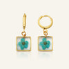 Earring | Teeny Weeny Hexagon Drop Blue 