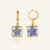 Earring | Teeny Weeny Hexagon Drop Blue 