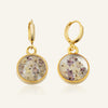 Muted Violet Circle Earring