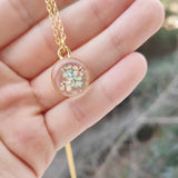 Necklace | Depth of Pink Circle