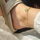 anklet | Golden Garden Hexagon Pink