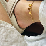 anklet | Golden Garden Hexagon Pink