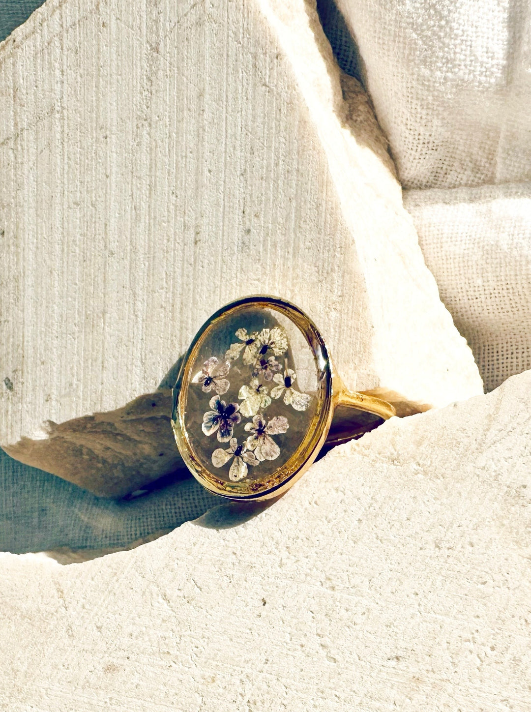 Tiny Garden Ring - Lilac