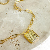 anklet | Golden Garden Hexagon Pink