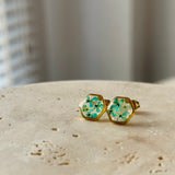 Blue Flowers Ring + Earring