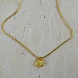 Teeny Weeny Hexagon Yellow Kolye | İtalyan Zincir