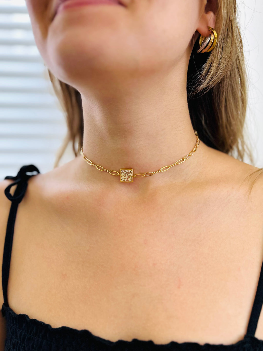 Choker | Teeny Weeny Square White