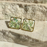 Earring | Teeny Weeny Square Blue 