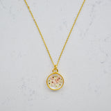 Necklace | Depth of Pink Circle