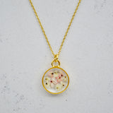 Necklace | Depth of Pink Circle