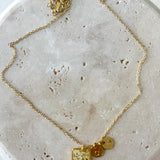 Necklace | Teeny Weeny Hexagon Blue