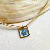 anklet | Tiny Garden Hexagon Blue