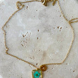 Necklace | Teeny Weeny Hexagon Blue