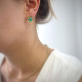 Earring | Teeny Weeny Square Blue 