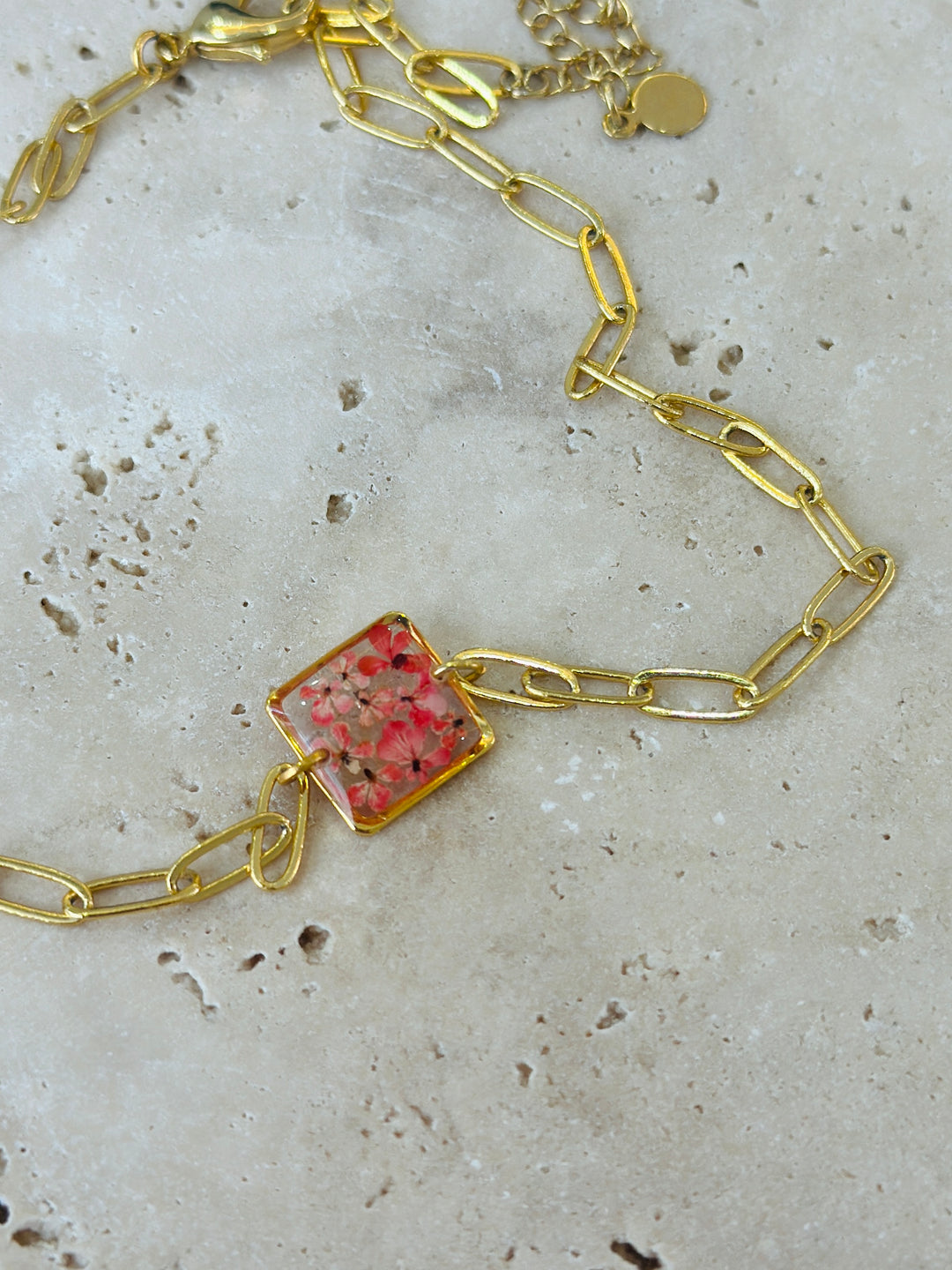 Choker | Teeny Weeny Square Pink