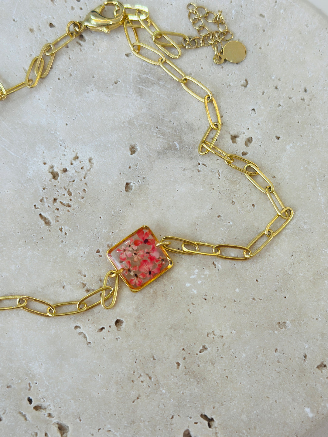 Choker | Teeny Weeny Square Pink