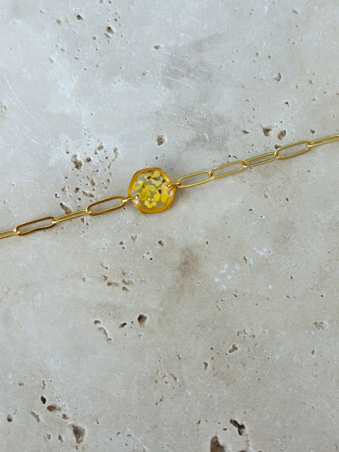 Choker | Teeny Weeny Hexagon Yellow