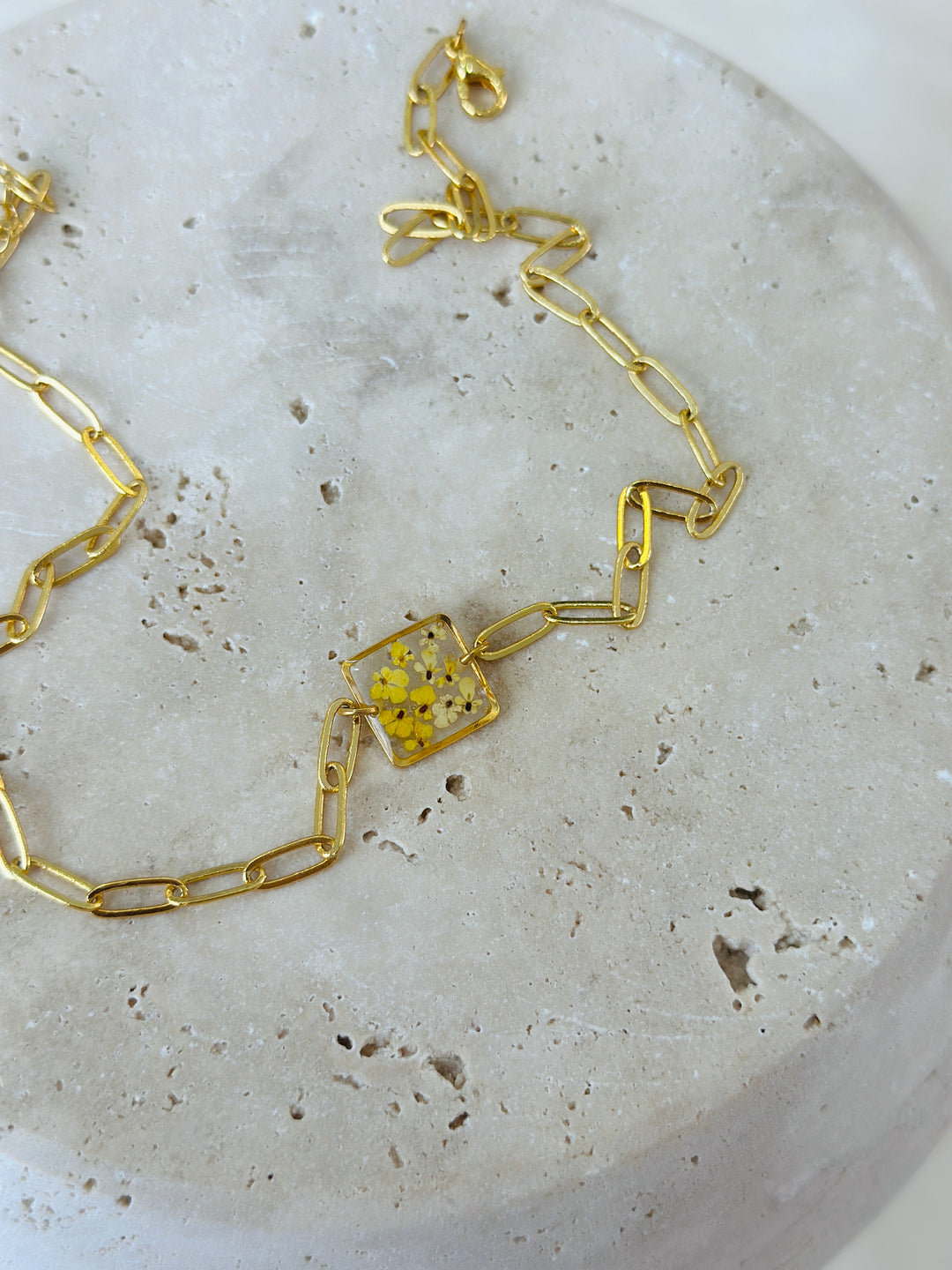 Choker | Teeny Weeny Square Yellow